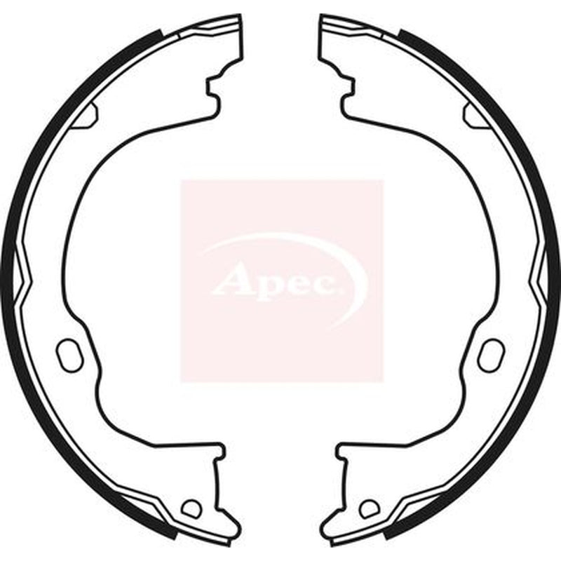 Apec Parking Brake Shoe Set fits Dodge Nitro 2006-2012 2.8 3.7