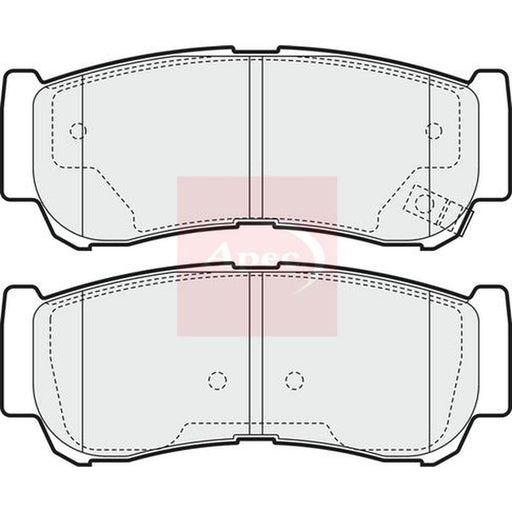 Apec Rear Brake Pad Set fits Hyundai H-1 / Starex Bus 2001-2004 2.4 2.5