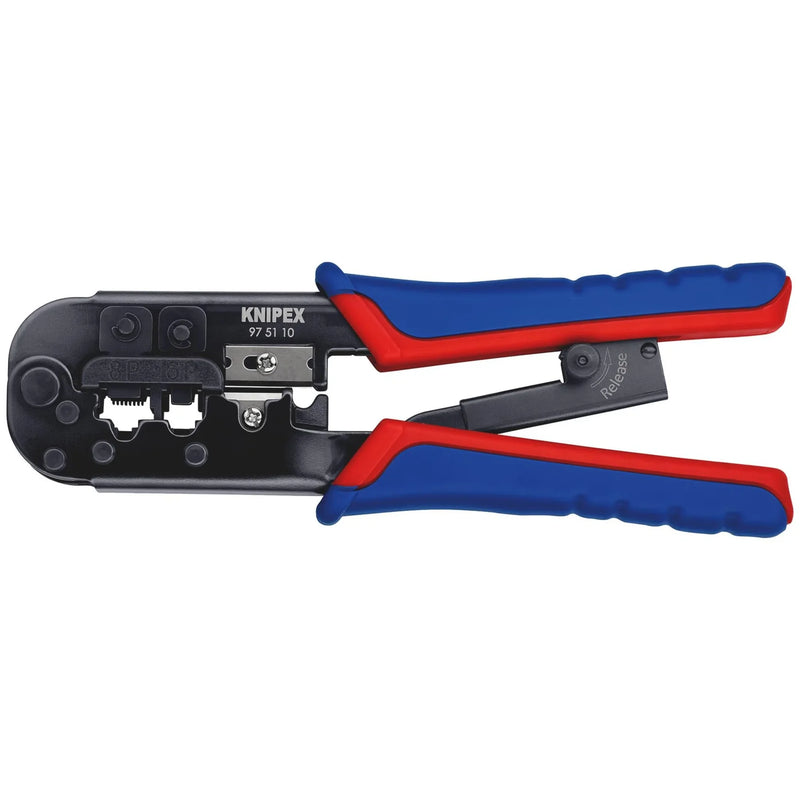 KNIPEX Crimping Pliers 97 51 10 SB for Western Plugs, 190mm