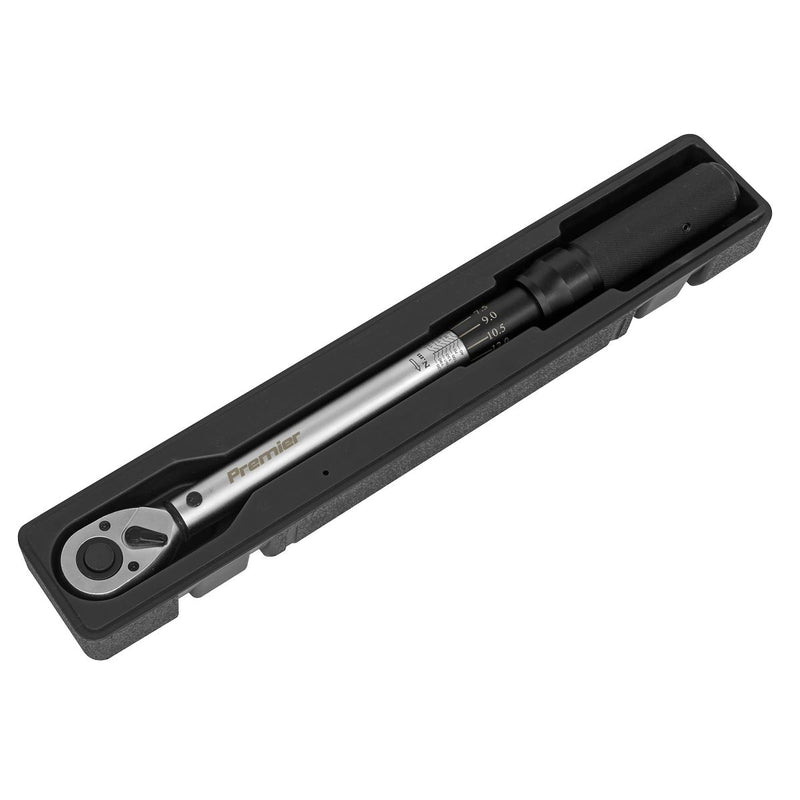 Sealey Premier Premier Micrometer Style Torque Wrench 1/2"Sq Drive 40-210Nm Sealey Premier - Dynamic Drive