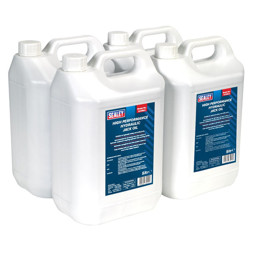 Sealey Hydraulic Jack Oil 5L - Pack of 4 HJO/5L Sealey - Dynamic Drive