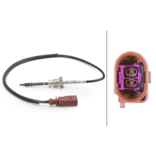 Hella Exhaust Gas Temperature Sensor before soot particu fits Audi A4 Allroad B8