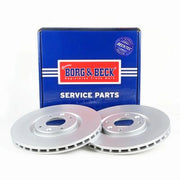 Borg & Beck Front & Rear Brake Discs & Pads fits Peugeot 308 Sw I 2007-2014 2.0