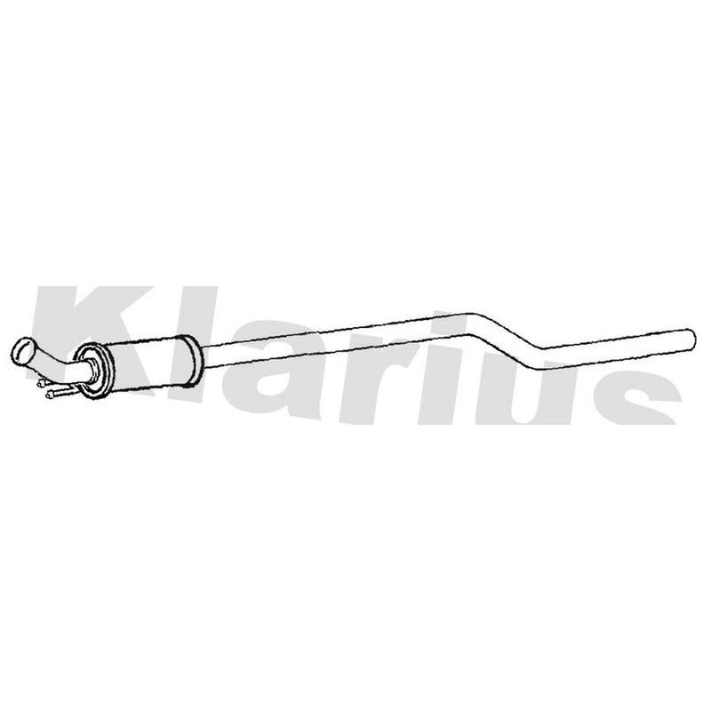 Klarius Box With Centre Pipe Centre fits Citroën C5 Aircross 2018 on 1.5