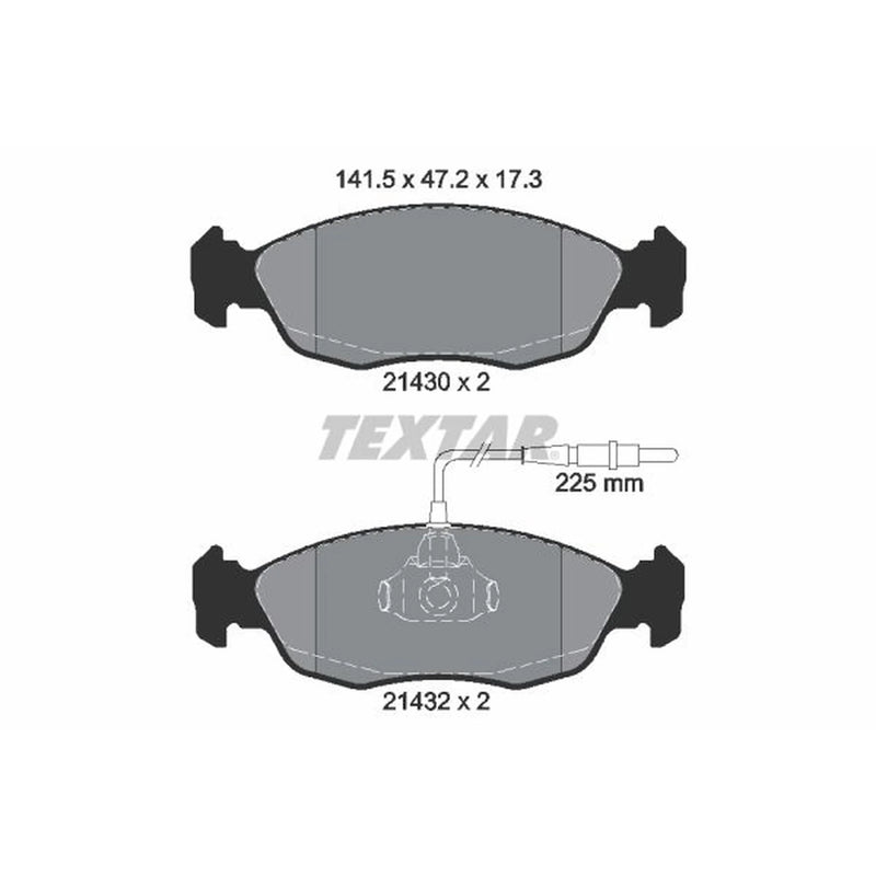 Textar Front Brake Pad Set 2143001