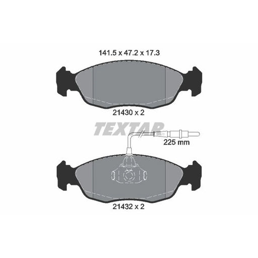 Textar Front Brake Pad Set 2143001