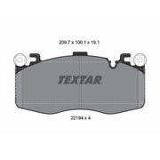 Textar Front Brake Pad Set 2219401