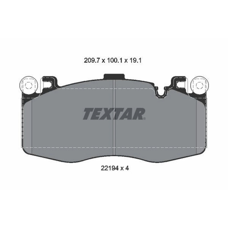 Textar Front Brake Pad Set 2219401