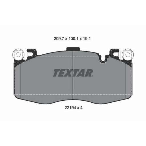 Textar Front Brake Pad Set 2219401