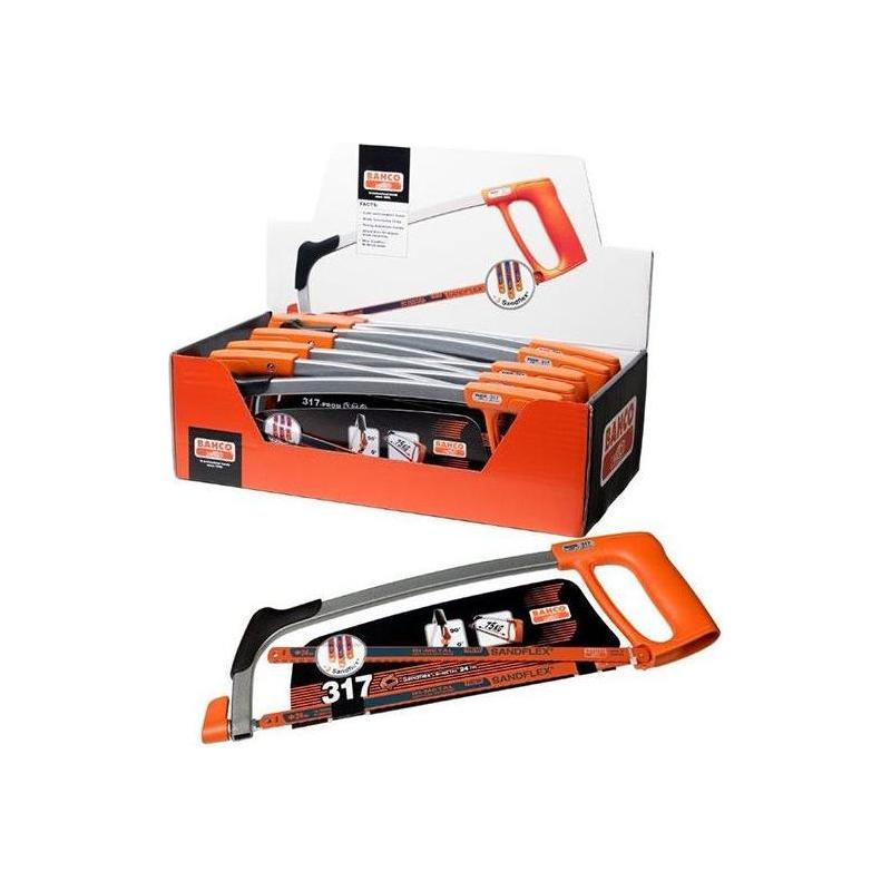 Bahco 317-10P-DISP-PROM Hacksaw Frame & Blade Display of 10 Bahco - NN4 Online