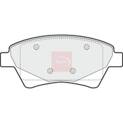 Apec Front Brake Pad Set fits Renault Grand Scénic II 2004-2009 1.5 1.6 1.9 2.0