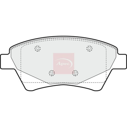 Apec Front Brake Pad Set fits Renault Grand Scénic II 2004-2009 1.5 1.6 1.9 2.0