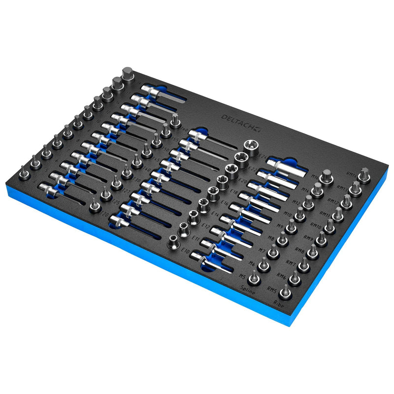 Bunker Torx, Hexagon, E-Torx, Multi-Tooth/Spline, Ribe Socket Set, 1/2" Sq. Dr. - image 1