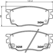 DON Front Brake Pad Set fits Mazda 323 F/P 2000-2004 2.0