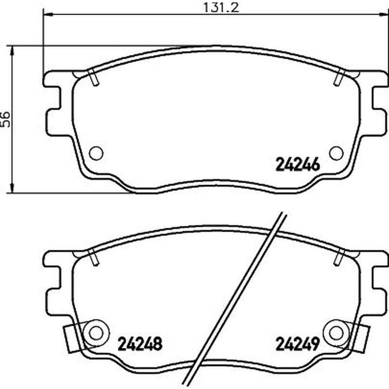 Mintex Front Brake Pad Set fits Mazda 323 F/P 2000-2004 2.0