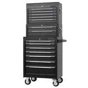 Draper Combined Roller Cabinet, Mid Tool Chest and Tool Chest, 14 Drawers, 26" - image 1