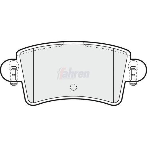 Fahren Rear Brake Pad Set FBP3057