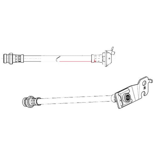 Apec Brake Hydraulic Hose Line Rear Right HOS4530