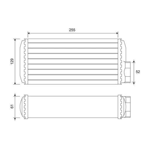 Valeo Heater Matrix Core Heat Exchanger 811638