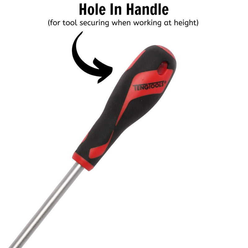 Teng Tools Flat Screwdriver 1.6 x 10.0 x 200mm XL Teng Tools - Dynamic Drive