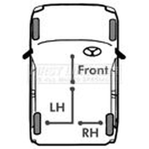 First Line Handbrake Cable Left Rear fits Citroën C8 2002-2009 2.0 2.2 3.0
