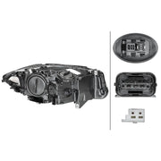 Hella Headlight Headlamp D1S/H7 Left fits BMW 5 2009-2017