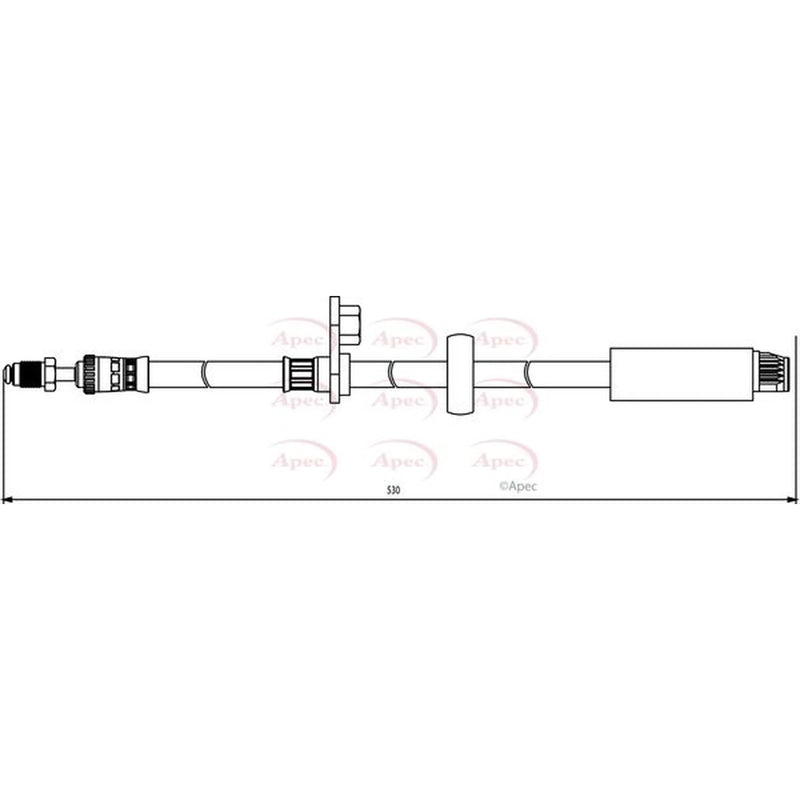Apec Brake Hydraulic Hose Line Front HOS3831