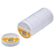 Non-Branded White PVC Electrical Insulation Tape, 19mm x 33m (Pack of 10) - image 1