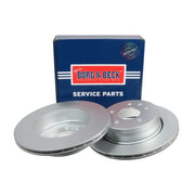 Borg & Beck Front & Rear Brake Discs & Pads fits Jaguar Xj 1997-2003 3.2