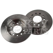 Key Parts 2 x Solid Brake Discs fits Hyundai Coupe II 2001-2009 1.6 2.0 2.7
