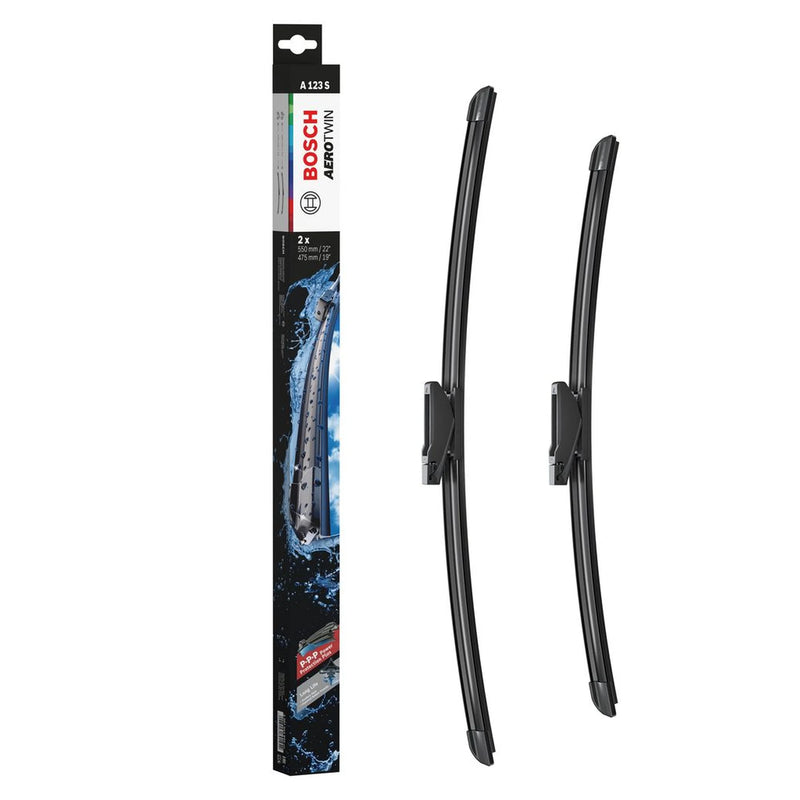 Bosch Aerotwin Wiper Blade Set 550mm + 475mm — A123S fits Dacia Duster 2017 on
