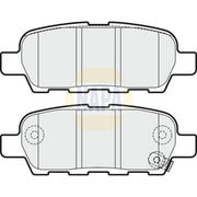 NAPA Front Vented & Rear Vented Brake Discs & Pads fits Nissan Tiida 2013 on 1.6