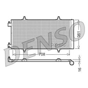 Denso Air Conditioning Condenser DCN07011