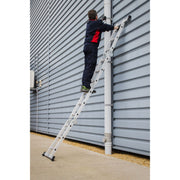 Sealey Folding Platform Ladder 4-Way Aluminium - BS EN 131 AFPL1 Sealey - Dynamic Drive