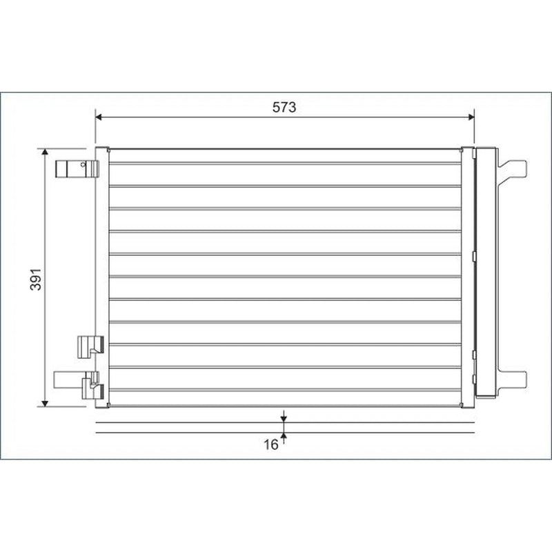 Valeo Air Conditioning Condenser 822635