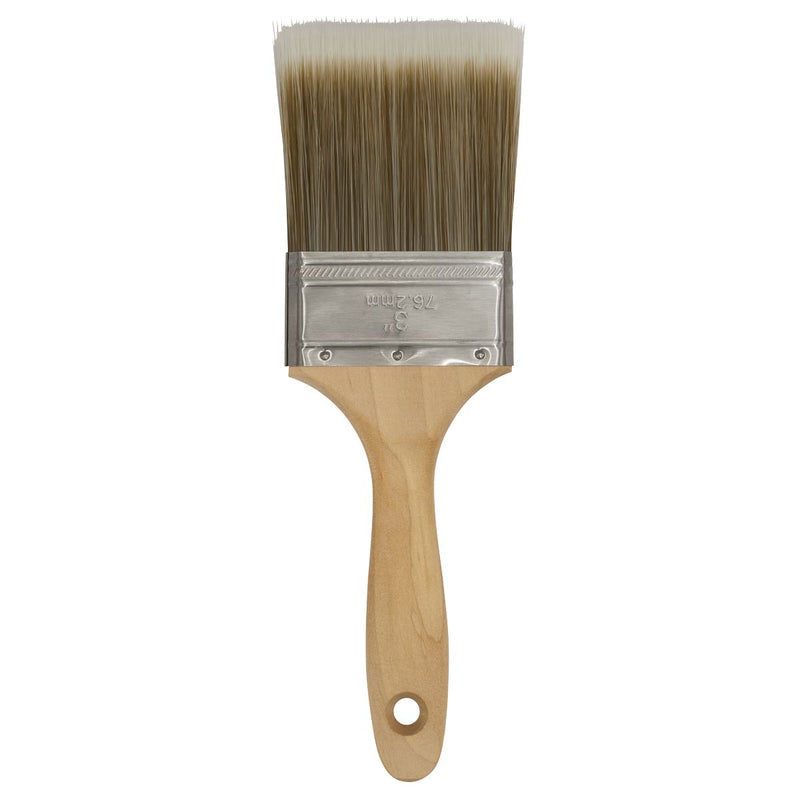 Sealey Wooden Handle Paint Brush 76mm SPBS76W Sealey - Dynamic Drive