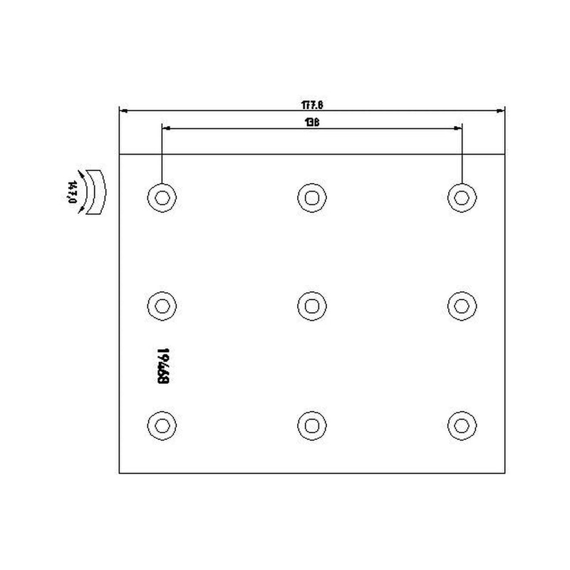 DON Don Cv Brake Lining Set fits Volvo B10 1978-2003
