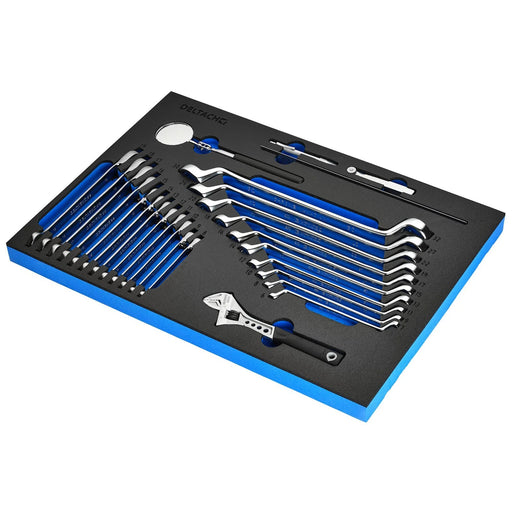 Bunker Ring Spanner and Open End Ratchet Set in EVA Foam Inlay (27 Piece) - image 1
