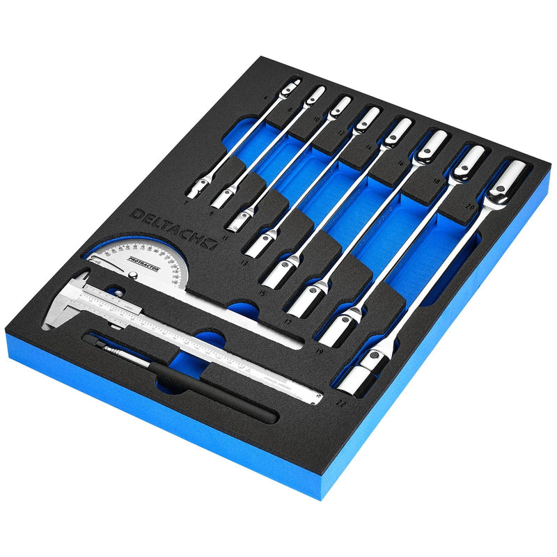 Bunker Knee Wrench, Measuring and Pick-up Set in EVA Foam Inlay (10 Piece) - image 1