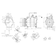 Hella Air Conditioning Compressor fits Skoda Superb I 2001-2008 2.5
