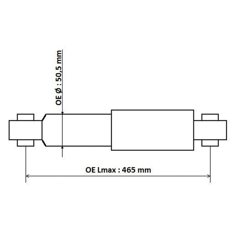 KYB Shock Absorber Damper Strut Rear fits Citroën Relay III 2006-2023