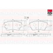 FAI Front Brake Pad Set BP167