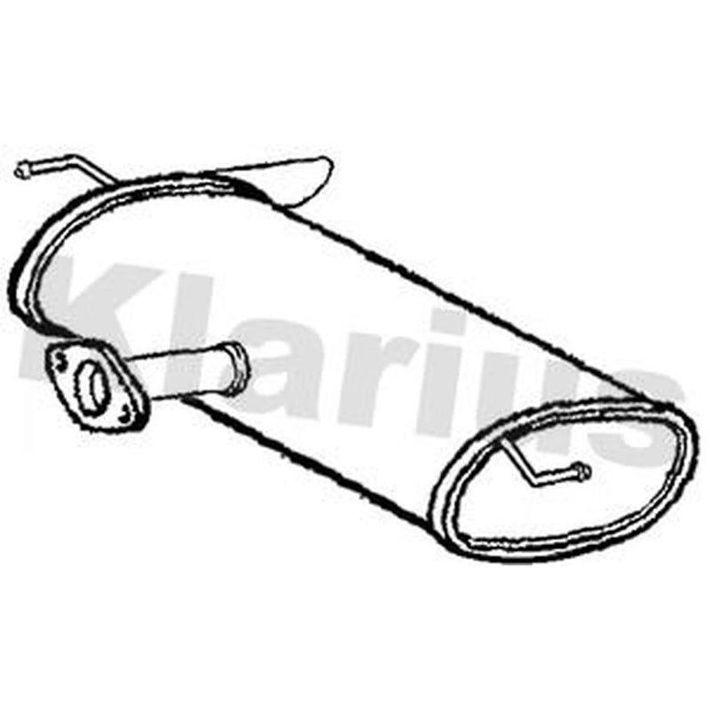 Klarius Box With Tail Pipe Rear fits Hyundai Tucson 2015-2020 1.7