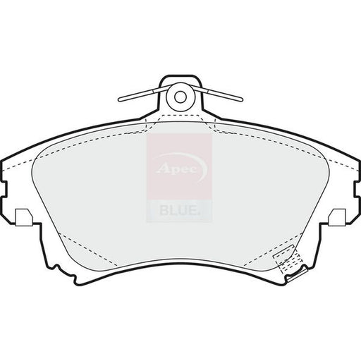 Apec Front Brake Pad Set fits Mitsubishi Carisma 1995-2006 1.3 1.6 1.8 1.9