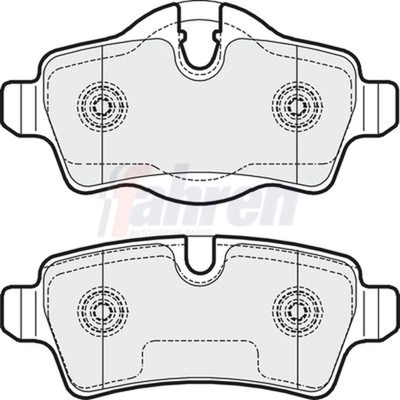 Fahren Rear Brake Pad Set FBP3240