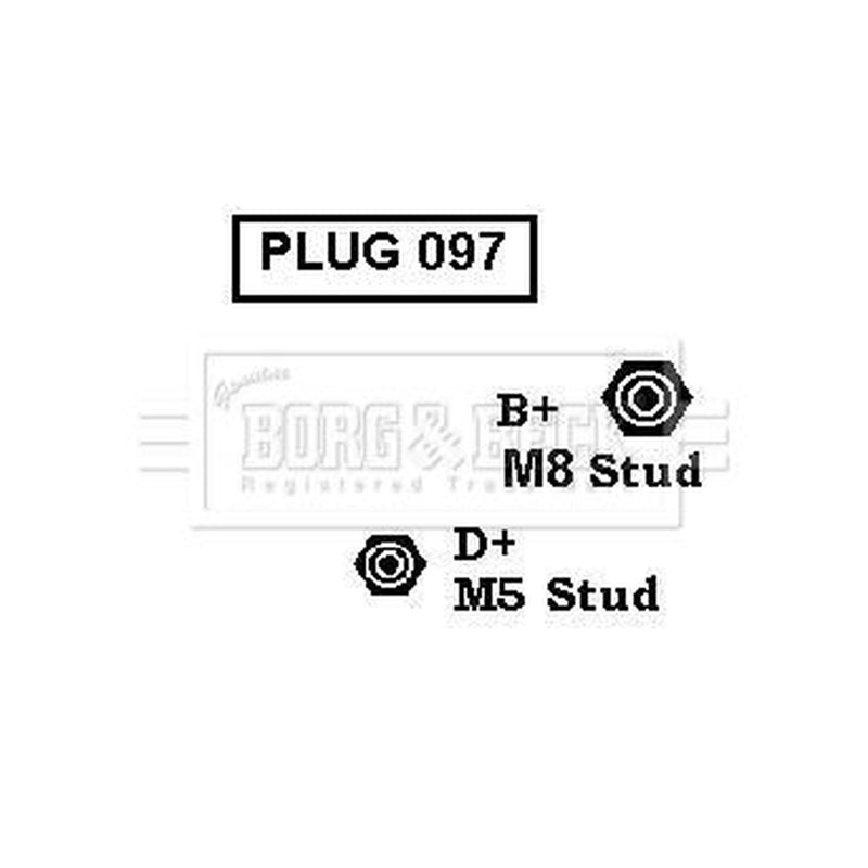 Borg & Beck Car Alternator 12V fits Fiat Barchetta 1995-2005 1.8