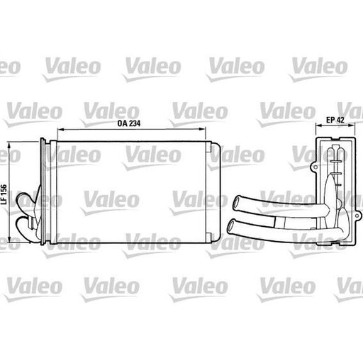 Valeo Heater Matrix Core Heat Exchanger 812012