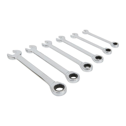 King Dick Ratchet Combination Spanner Set AF 6pce 3/8" - 3/4" King Dick - Dynamic Drive