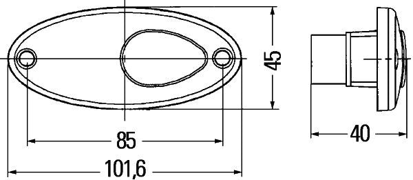 Hella 2PG 964 295-017 Position Light