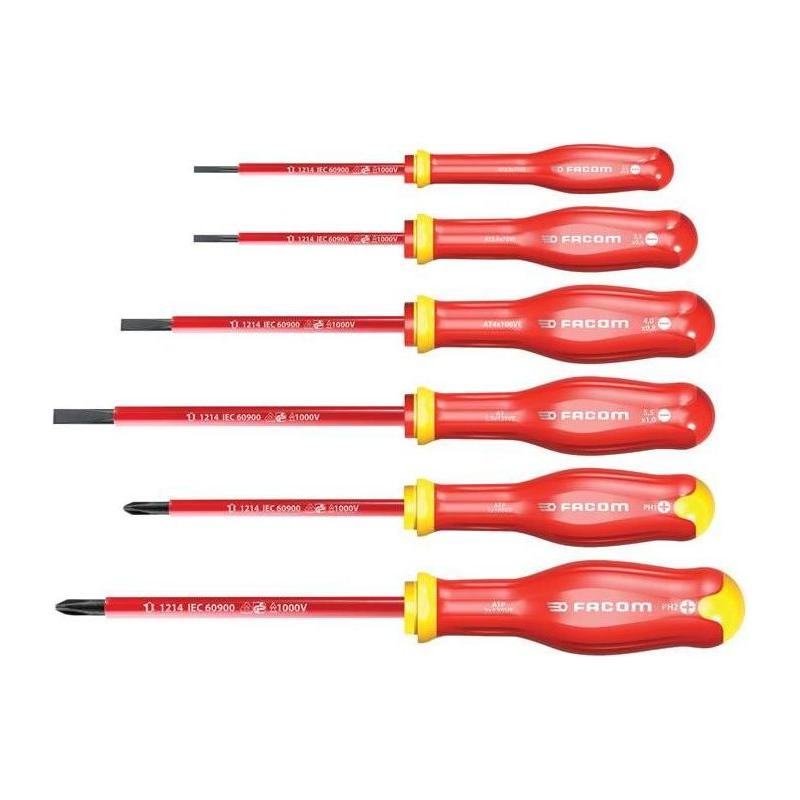 Facom Protwist® VDE Screwdriver Set, 6 Piece Facom - Town Tools
